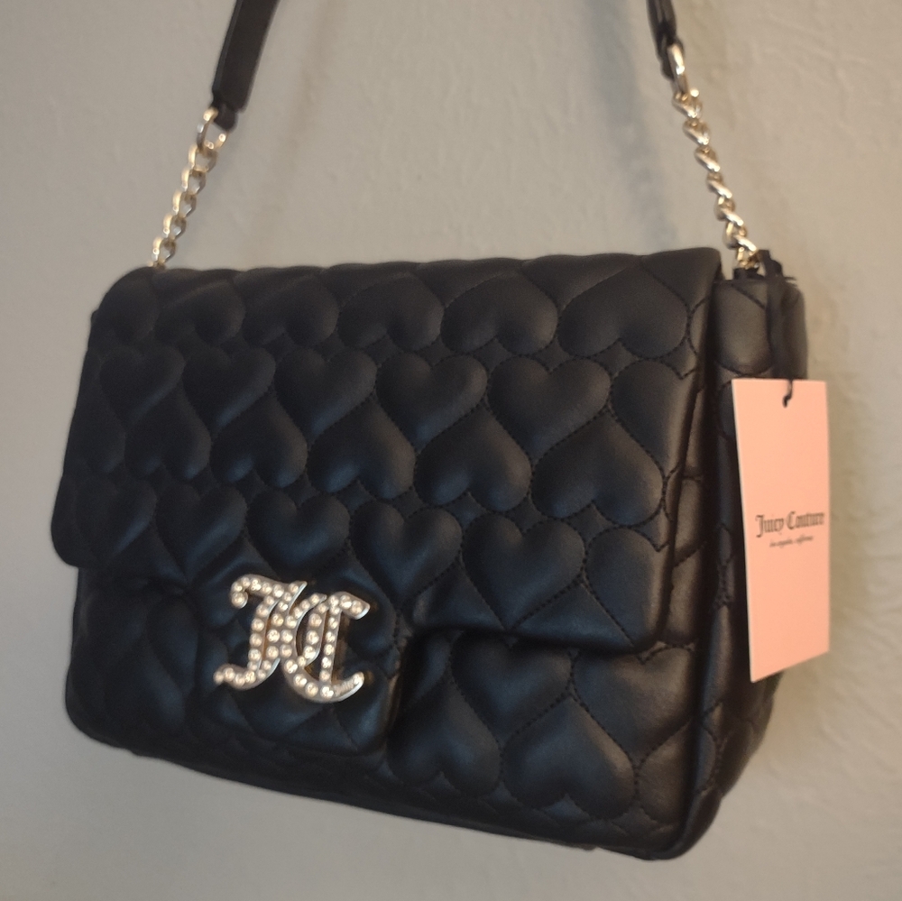 Juicy Couture Brighter Than A Diamond Quilted Heart Shoulder Bag